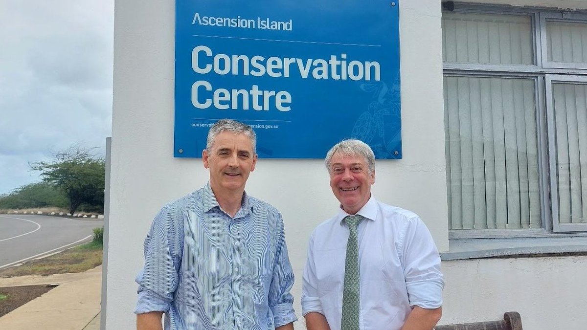 We were pleased to welcome <a href="/Natures_Voice/">RSPB</a>'s  Andy Schofield to Ascension. His visit underscored the success of our seabird recovery, critical biosecurity efforts, and ongoing collaboration in achieving UK biodiversity targets. Grateful for RSPB's continued support! #Conservation