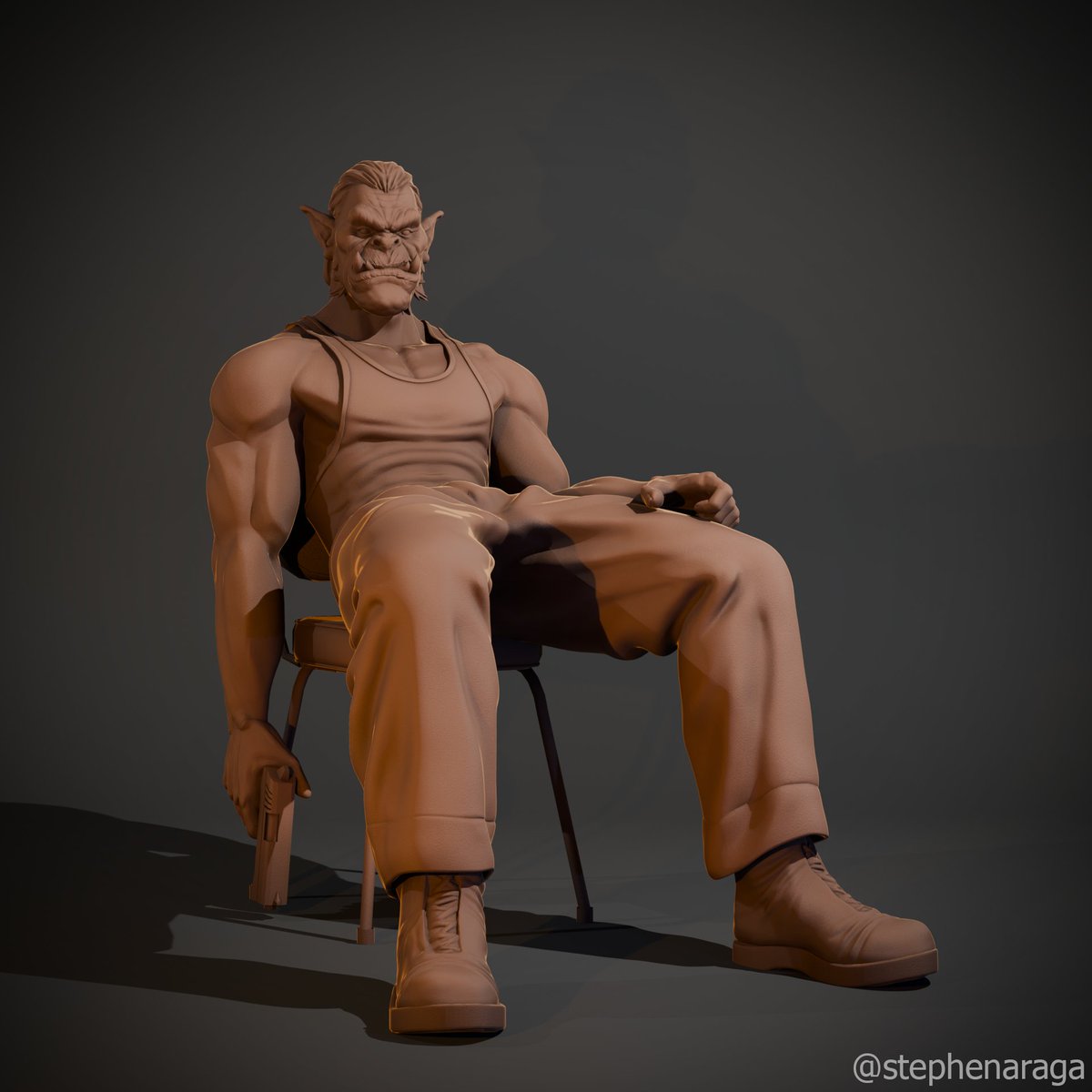 StephenAraga's tweet photo. Sculptober day 14 "Ogre" #sculptober #sculptober2024 #3dcg #Zbrush #Blender #Character #characterart #maya #Ogre https://t.co/HTcL4DCvQV