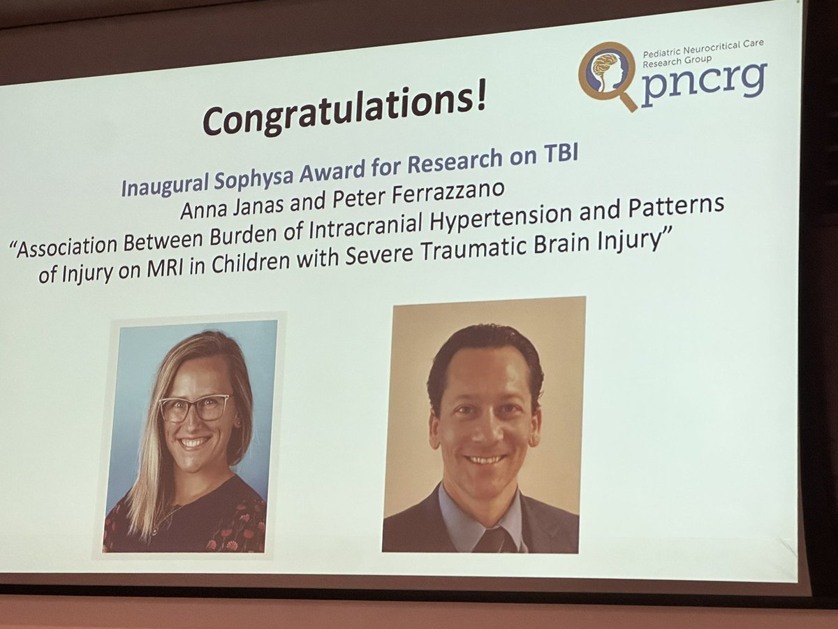 🎉 🧠 💪 🥳 Congratulations <a href="/AnnaMJanas/">Anna Janas MD PhD ☀︎</a> and mentor <a href="/PeterFerrazzano/">Peter Ferrazzano</a> for being recognized with the Best Scientific Abstract Award at #NCS2024 !! #NeuroPICU <a href="/neurocritical/">Neurocritical Care Society</a>