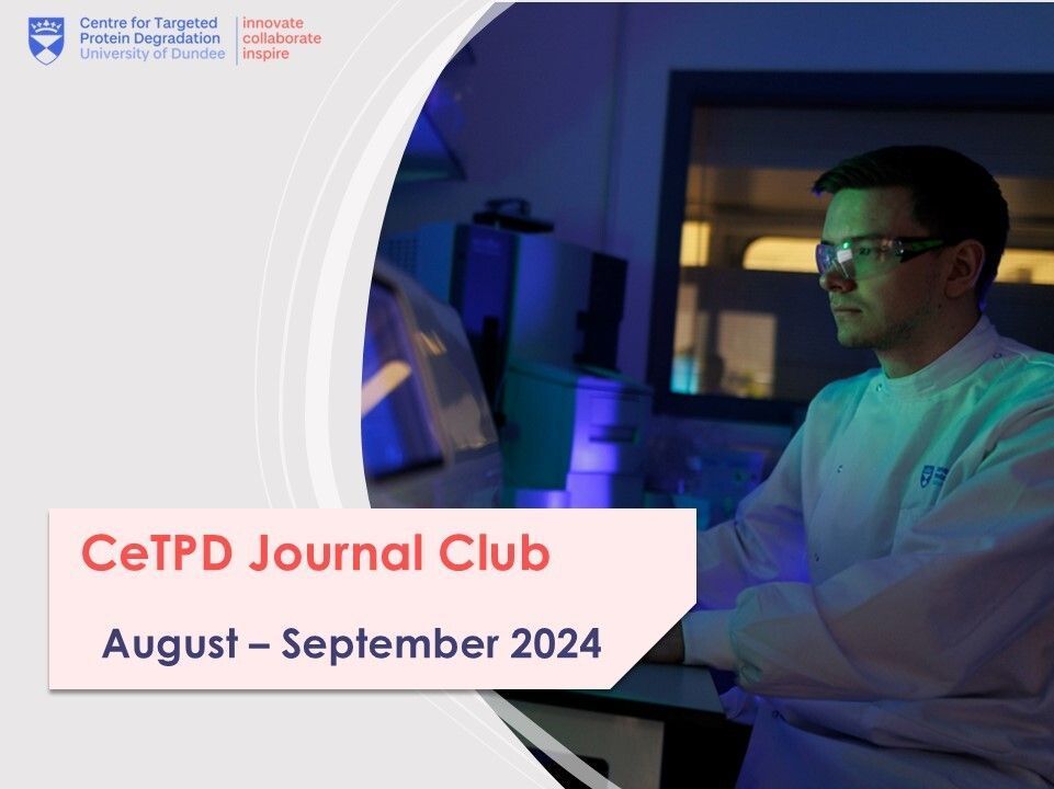 Centre for Targeted Protein Degradation (@uodcetpd) on Twitter photo The new CeTPD Journal Club issue is live! Catch up with Aug-Sept literature đź“°
buff.ly/4eMKUs2
Thanks to our amazing editors: <a href="/Suzanne0Connor/">Suzanne O'Connor</a>, <a href="/yutingcao1018/">Yuting Cao</a>, Kentaro and <a href="/KevinHaubrich1/">Kevin Haubrich</a>!
#openaccess #TPD #journalclub <a href="/UoDLifeSciences/">UoD Life Sciences</a>
<a href="/alessiociulli/">Alessio Ciulli</a> <a href="/FarnabyLab/">Farnaby Group</a> The new CeTPD Journal Club issue is live! Catch up with Aug-Sept literature đź“°
buff.ly/4eMKUs2
Thanks to our amazing editors: <a href="/Suzanne0Connor/">Suzanne O'Connor</a>, <a href="/yutingcao1018/">Yuting Cao</a>, Kentaro and <a href="/KevinHaubrich1/">Kevin Haubrich</a>!
#openaccess #TPD #journalclub <a href="/UoDLifeSciences/">UoD Life Sciences</a>
<a href="/alessiociulli/">Alessio Ciulli</a> <a href="/FarnabyLab/">Farnaby Group</a>