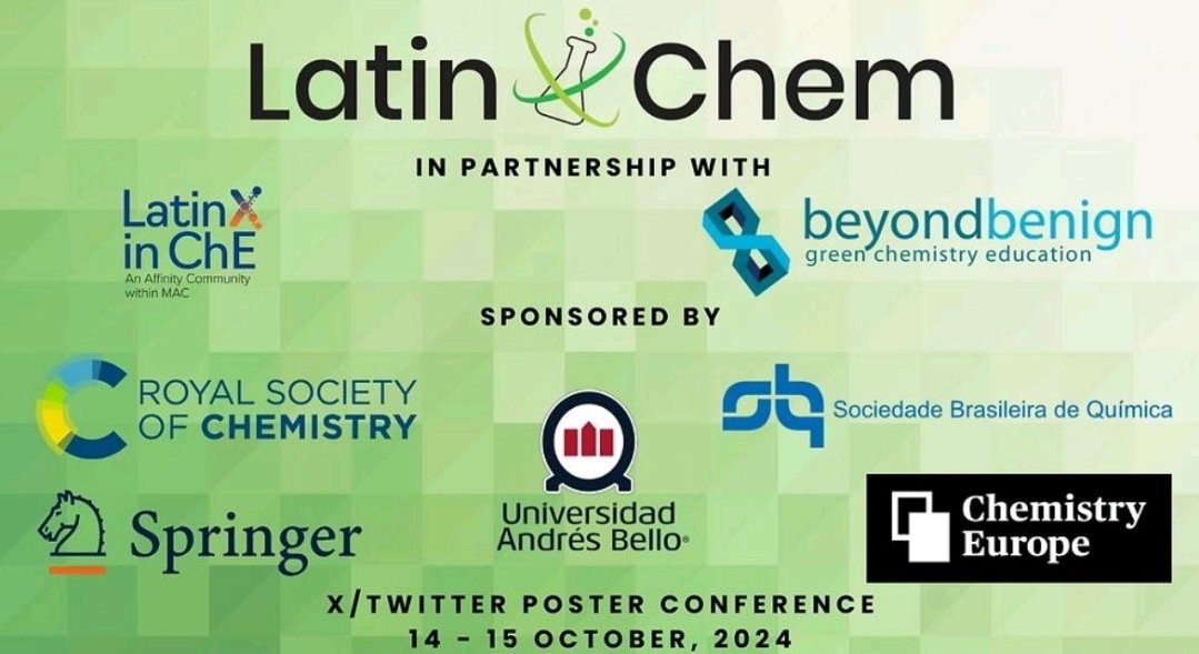 Many thanks to all of our sponsors!!! #LatinXChem24 
¡Les agradecemos de todo corazón!