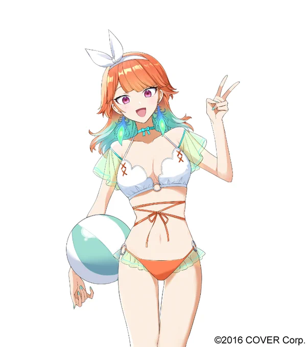 HoloEN's swimwear(1/4)#callillust #KFPicasso #inART #IRySart 