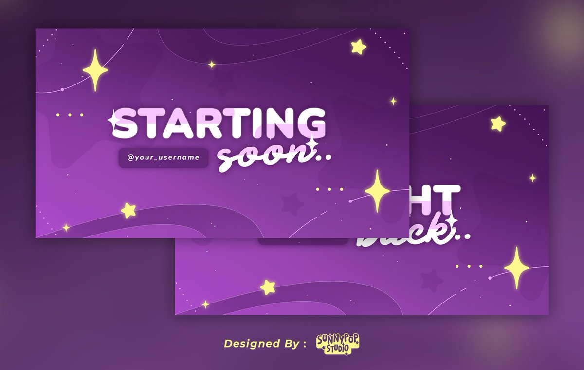 SunnypopStudio's tweet photo. Violet | Starting and BRB Screen

📩 For Commission DM us

#VTuberAssets #streamer #LiveStream https://t.co/YfA5heooDR