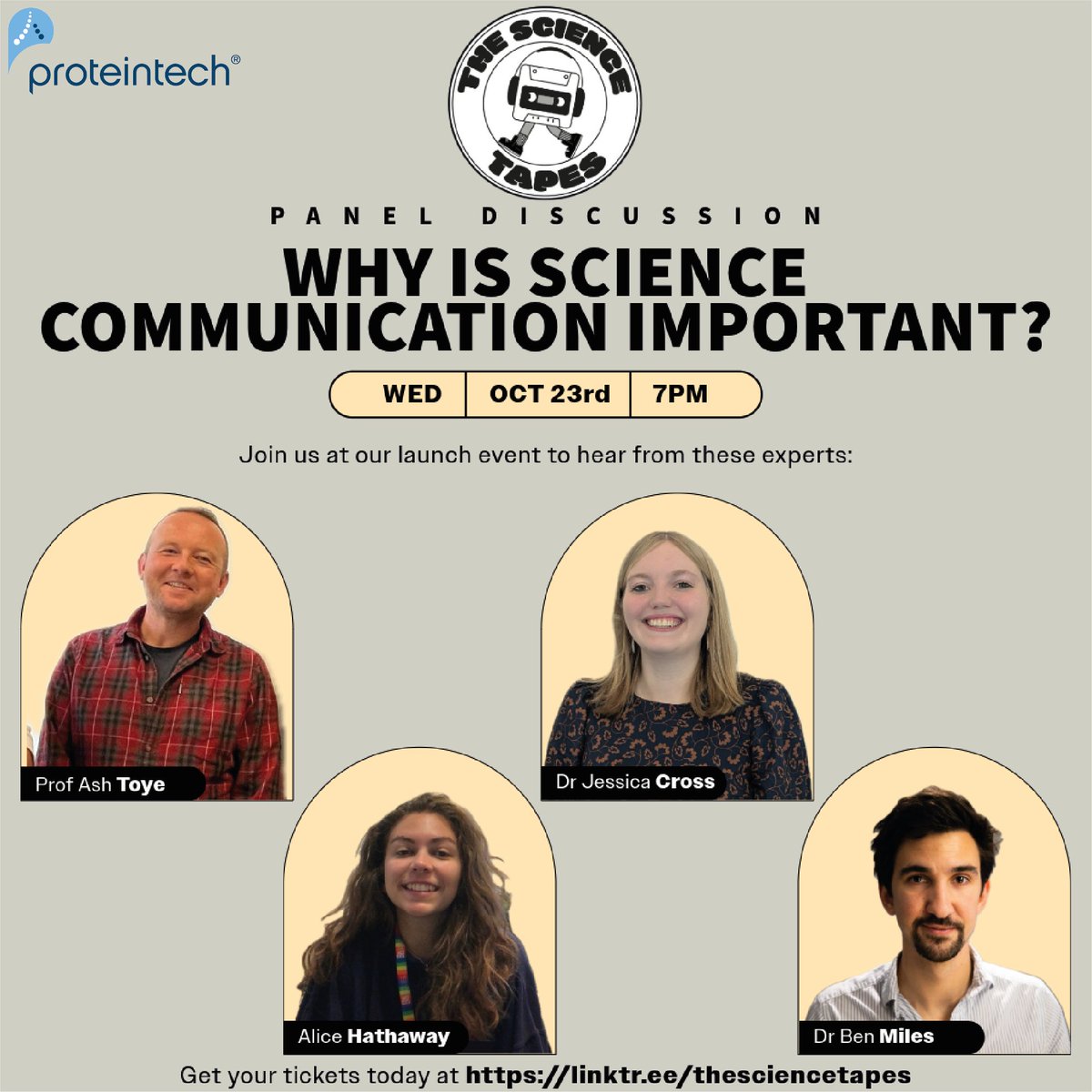 thesciencetapes's tweet photo. 🎙️ Exciting news! Join us for our launch party next week 🎉 featuring an exclusive panel discussion with four incredible guests!  

Don't miss the chance to hear their insights on Science Communication and why it is so important! 

Tickets: https://t.co/0T8N0Dexe0 🎟️ https://t.co/9gv6rD7uni