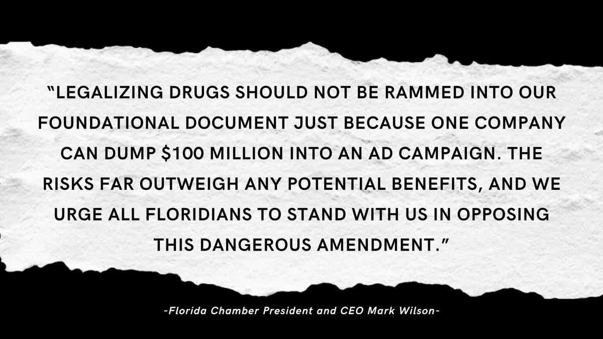 The Florida Chamber is standing against Amendment 3 to protect Florida’s businesses, public safety, and quality of life. Recreational marijuana doesn’t belong in our Constitution. Learn more floridapolitics.com/archives/70133… and join the #NoOn3 movement! #ProtectFlorida
