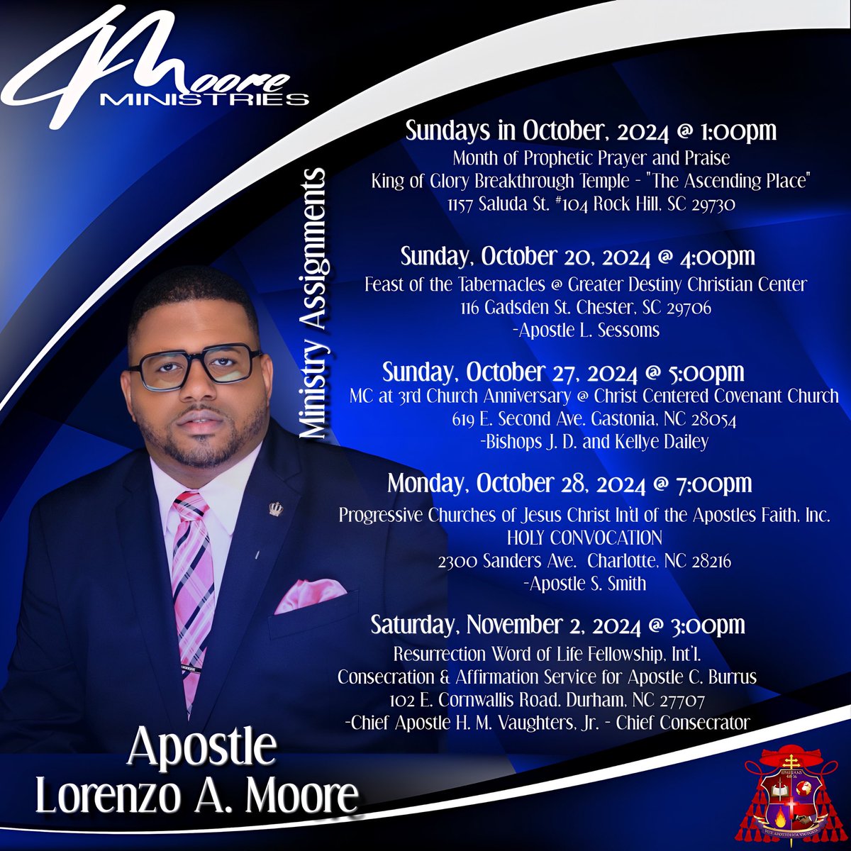 MrLAMoore's tweet photo. If I am anywhere near you, this serves as your personal invitation to come and encounter God with me.  There shall be great glory. #MooreFromTheLord. #GetInTheGlory  #PrayPreachProphecy  #LetsWork https://t.co/yAtI3VQXAe