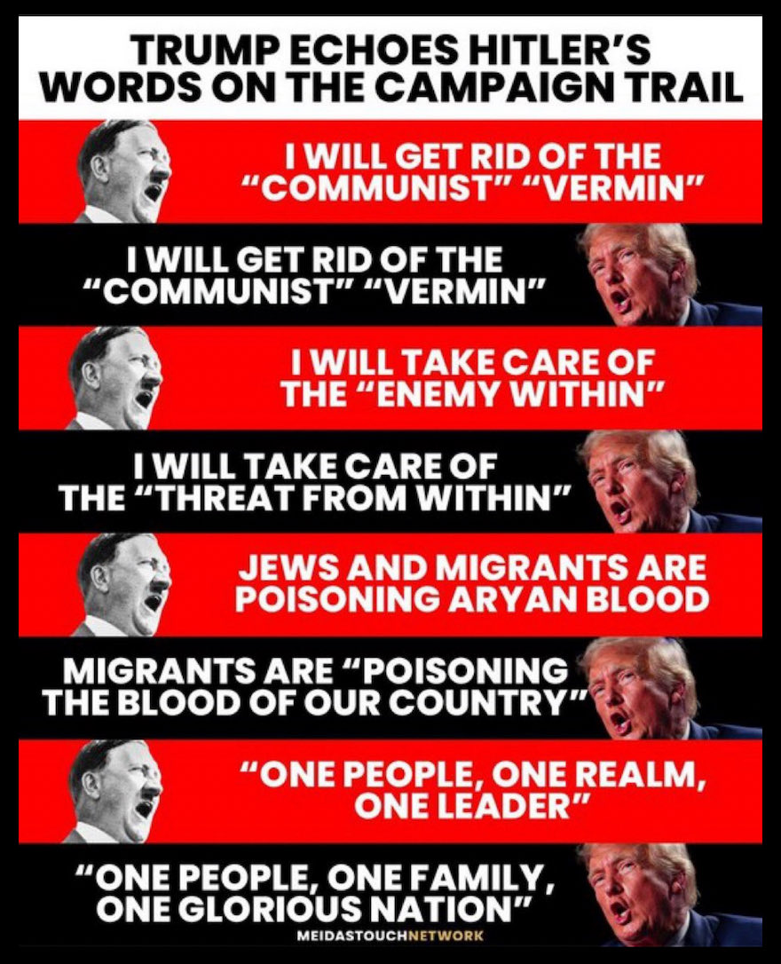 gygerpc's tweet photo. @KristySwansonXO @datwylermpls I'm sure Hannibal Lector would know what to do.

Or his mentor Putin. Or the only author he's ever read, Hitler, since he keeps quoting his speeches. 

If you are at a table with a racist Nazi and you don't leave or ask them to leave, there are now 2 racist Nazis at the table https://t.co/AtQEctr3Hl