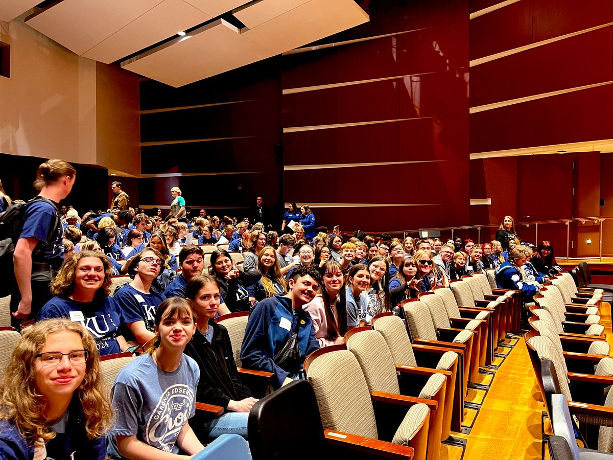 KMEA All-State Prep Day at KU! 💙❤️ Rock Chalk!
