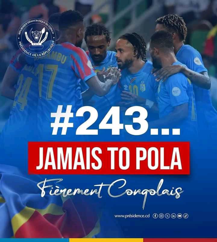 michaelkambu's tweet photo. Sous l'impulsion du chef de l'État @fatshi13 et le génie du ministre des sports et loisirs @DidierBudimbu, pour sa toute première fois de l’histoire du football, la #RDCongo se qualifie pour la #Couped’Afrique des nations pendant que les qualifications se déroulent encore.🇨🇩 ✌️🎊 https://t.co/lTdJ2KuOKT