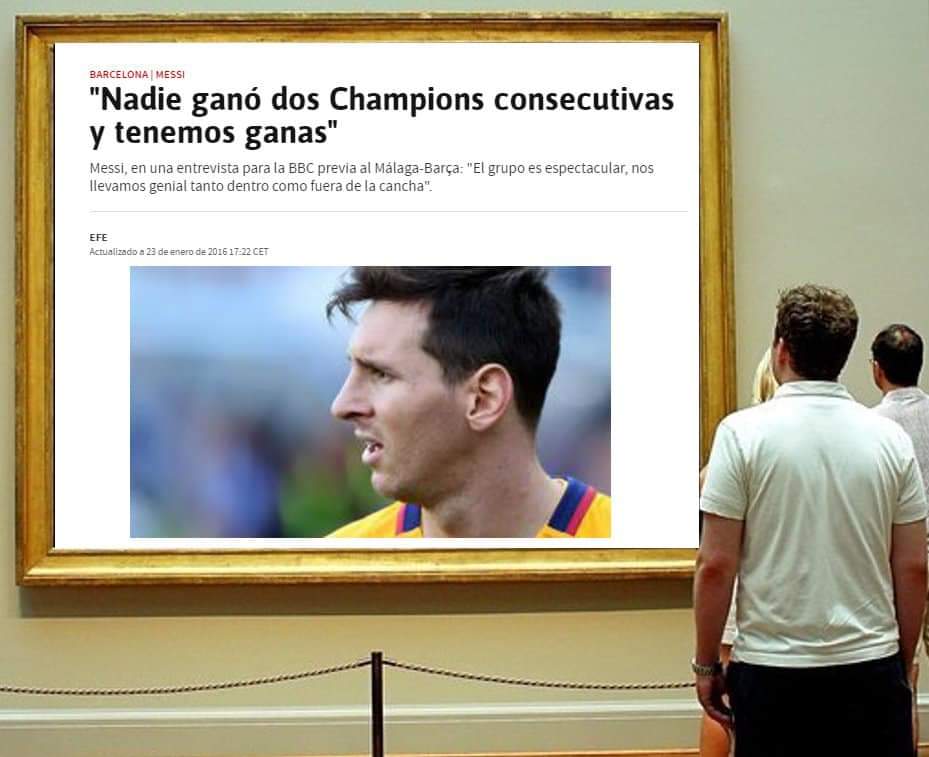 PARA TODOS LOS NOSTÁLGICOS DEL FÚTBOL 🤣🤣🤣🤣🤣🤣
MAÑANA PUEDEN VER ÉSTE MAGNÍFICO OLEO EN EL MUSEO DEL PRADO 🤣🤣🤣🤣🤣🤣🤣🤣🤣🤣🤣🤣🤣🤣🤣🤣🤣🤣🤣🤣🤣
EL MAYOR ENGAÑO DEL FUTBOL EL HORMONAS