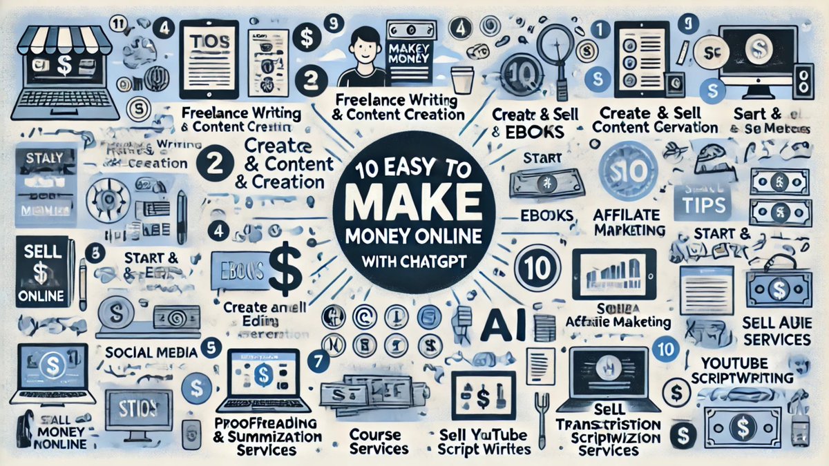 🚀 Ready to make money online with ChatGPT? Check out these 10 EASY ways to start earning today! 💸From freelancing to selling eBooks—ChatGPT makes it simple! 🔥 #MakeMoneyOnline #AI #SideHustle #DavanteAdams #GarrettWilson #Reddick#NewYorkPackers 
👉Don’t wait, starts NOW! 🌟