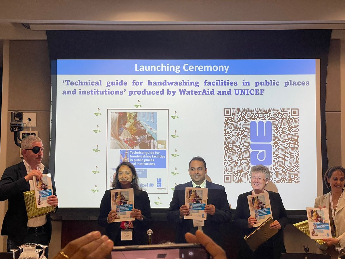 Thrilled to launch the “Technical guide for handwashing facilities in public places and institutions”today part of the UNC water and health conference, USA.This guide was jointly developed and launched by WaterAid&amp;UNICEF to be used at multiple public settings, available online.