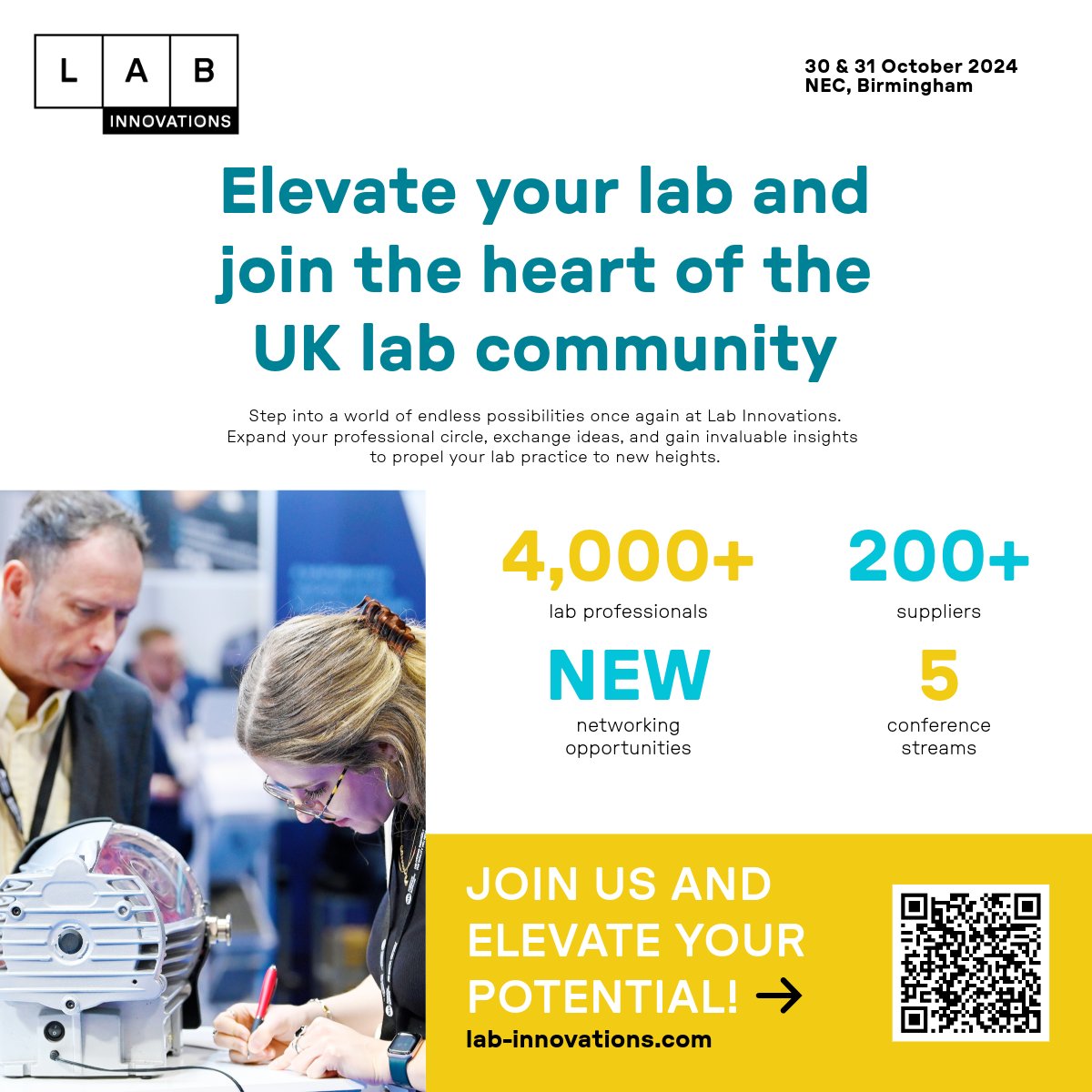 Don't miss the largest laboratory event in the UK! 👮‍♂️

Visit the future of science and lab technology. Register now for FREE and start planning your trip 👉 bit.ly/4aUJU24

#LabInnovations #LabInnovations2024 #LabEvent #LabIndustry