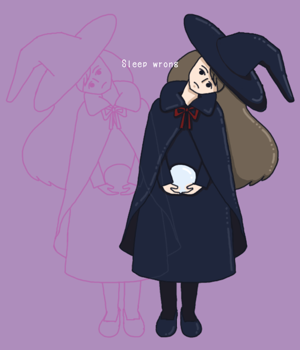 #ハロウィンなので魔女の絵をあげる 