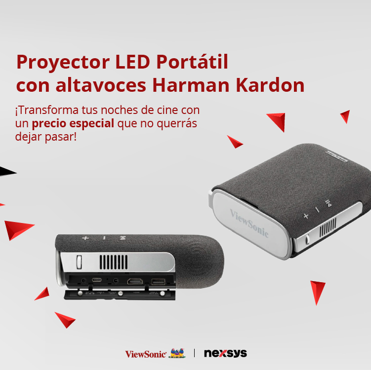 NexsysEcuador's tweet image. 🎉 ¡Atención amantes del cine en casa! 🎬✨
¿Listos para llevar su experiencia de entretenimiento al siguiente nivel? Presentamos nuestro proyector LED portátil con altavoces Harman Kardon, ¡y ahora a un precio especial! 🔥
#CineEnCasa #ProyectorLED #HarmanKardon