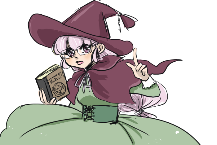 #ハロウィンなので魔女の絵をあげる 