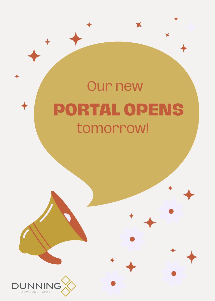 dunningcpa's tweet photo. We are almost there! 🎉

📣Today is the last day to download your information from Liscio 📣

Next Steps: Tomorrow you will receive an email from our new client portal, Canopy,  with an invite link to set up your account. Setting up your account will be quick &amp; easy!💛 https://t.co/QJ91foC5tz