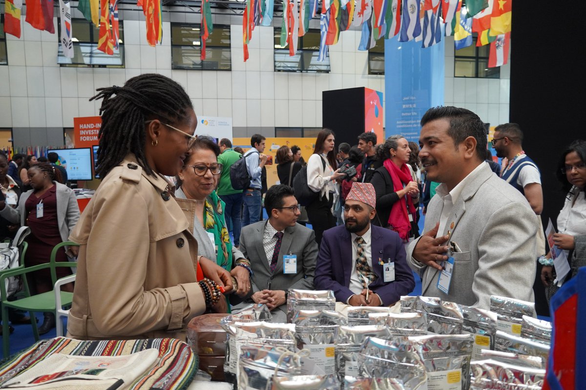 FAONepal's tweet photo. FAO Nepal and 🇧🇹 showcase their unique mountain agriculture commodities at the #WFF2024 . 

#MountainAgriculture #SustainableFarming #FoodSecurit https://t.co/UNCsEjpLZH