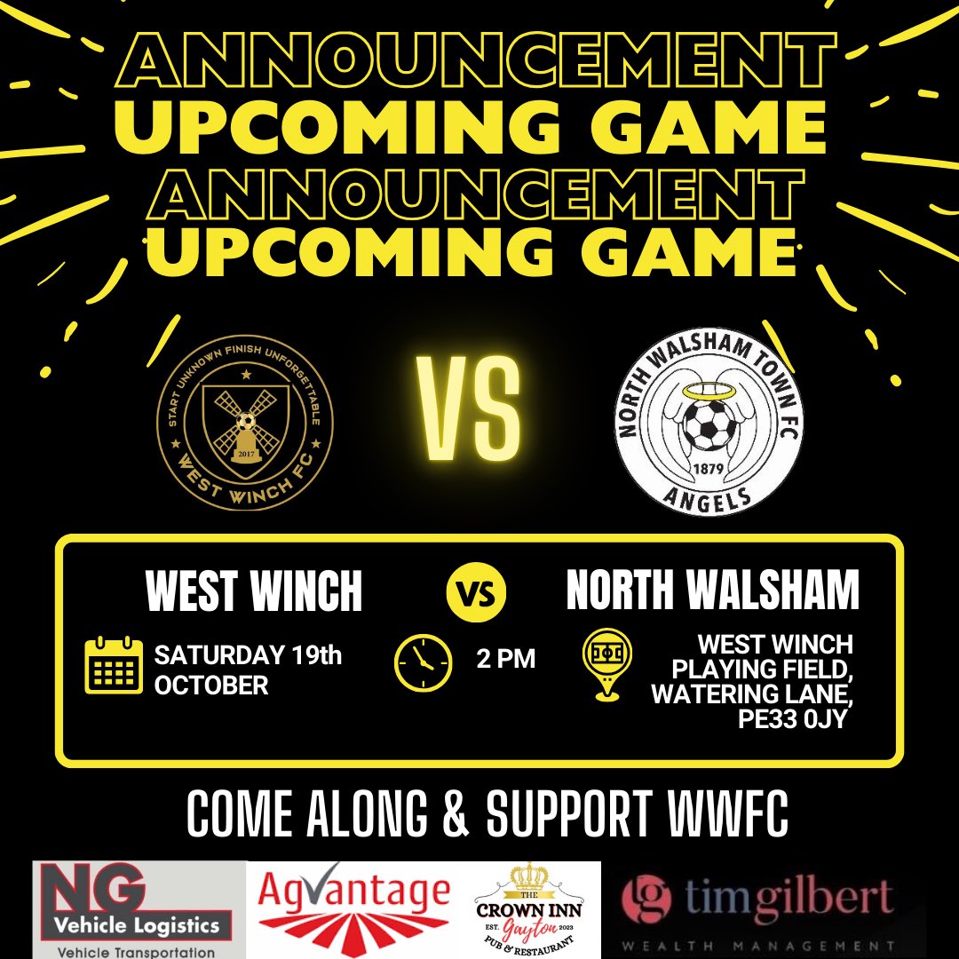 THIS SATURDAY⚽️ - Details below to come &amp; show your support💛🖤💛🖤