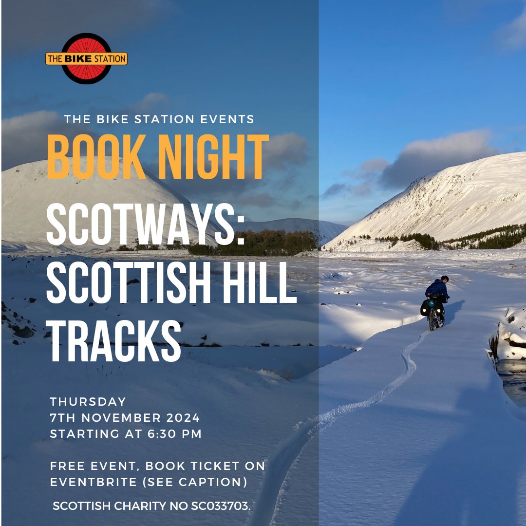 We'll be diving into the 6th edition of Scottish Hill Tracks with Tim Simons ! 📖🌄 If you’re passionate about Scotland’s wild landscapes and hidden paths, this is a night you won’t want to miss. 🗺️✨

🎟️ Grab your tickets now: eventbrite.co.uk/e/book-night-s…