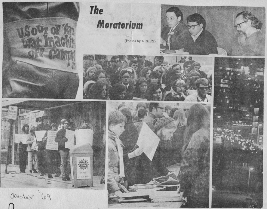 Today in history, on October 15, 1969 students across the United States participate in events such as sit-ins and teach-ins associated with the Moratorium to End the War in Vietnam.