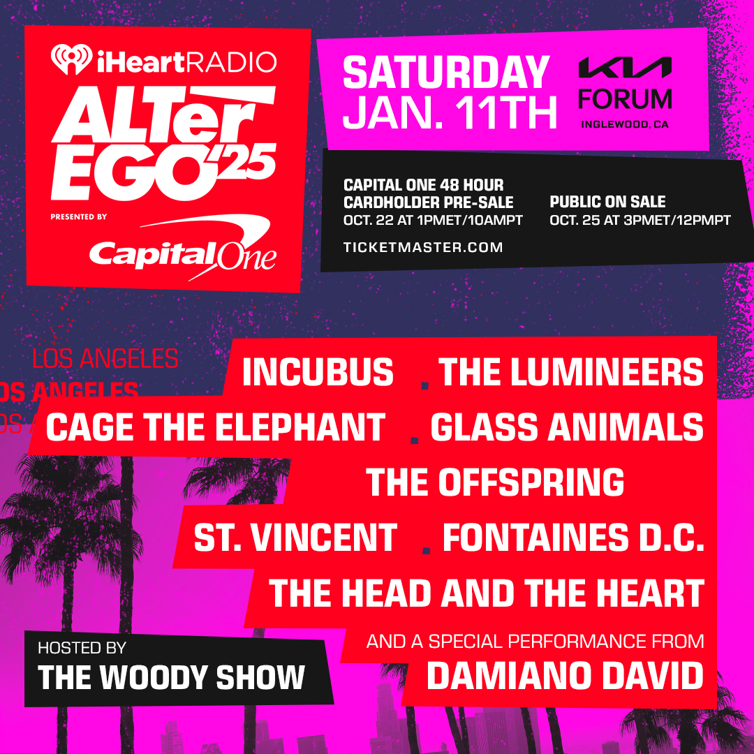 ⚡ #iHeartRadio #ALTerEgo 2025 ⚡ 

Tickets on sale Friday, October 25 at 12pm.