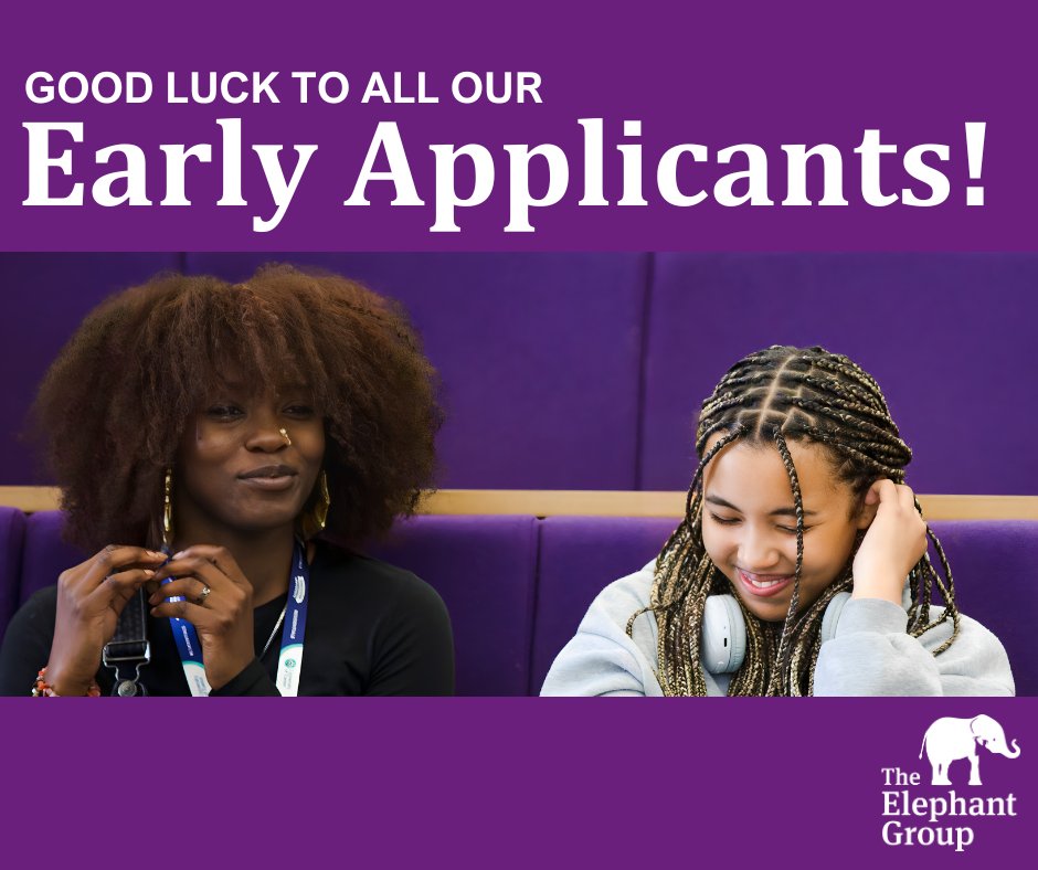 We're sending the best of vibes to all our early applicants! Remember to take time and appreciate all the hard work you've put into your application, trust in yourself, and make sure you press "submit" with confidence!