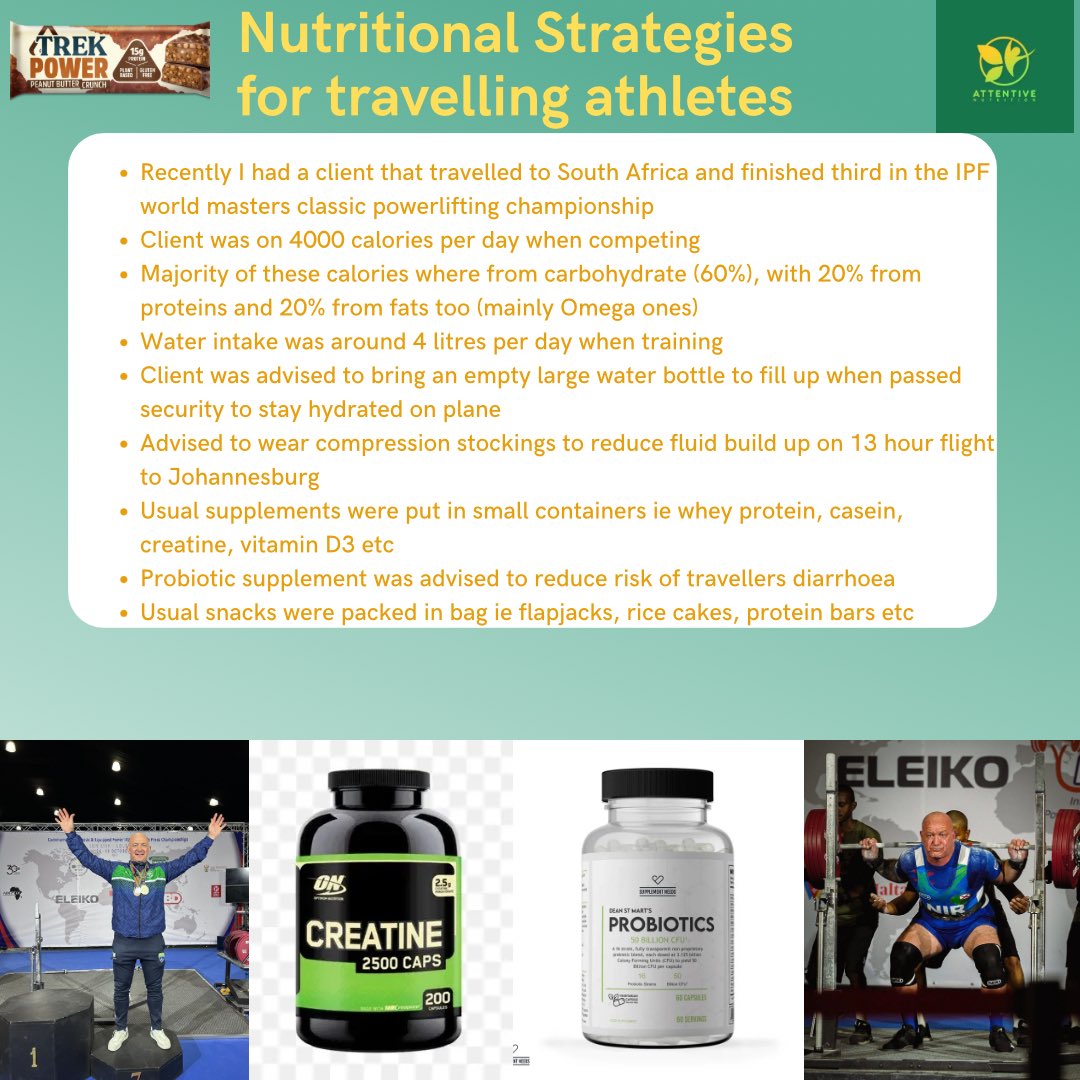 Recently had an athlete travelling to South Africa and have provided some snippets 🌟