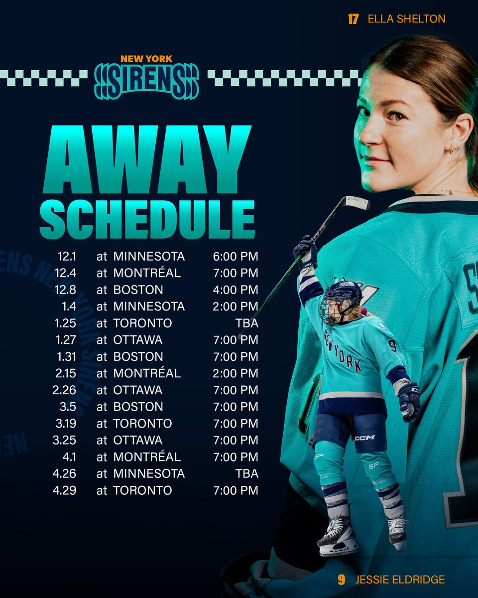 New York Sirens (@pwhl_newyork) on Twitter photo THE COUNTDOWN IS ON! ⏰
Our 2024-25 schedule presented by <a href="/CanadianTire/">Canadian Tire</a> is LIVE! 🔊
📆: bit.ly/4h4f8bo
🔗: bit.ly/4eJOUcL THE COUNTDOWN IS ON! ⏰
Our 2024-25 schedule presented by <a href="/CanadianTire/">Canadian Tire</a> is LIVE! 🔊
📆: bit.ly/4h4f8bo
🔗: bit.ly/4eJOUcL