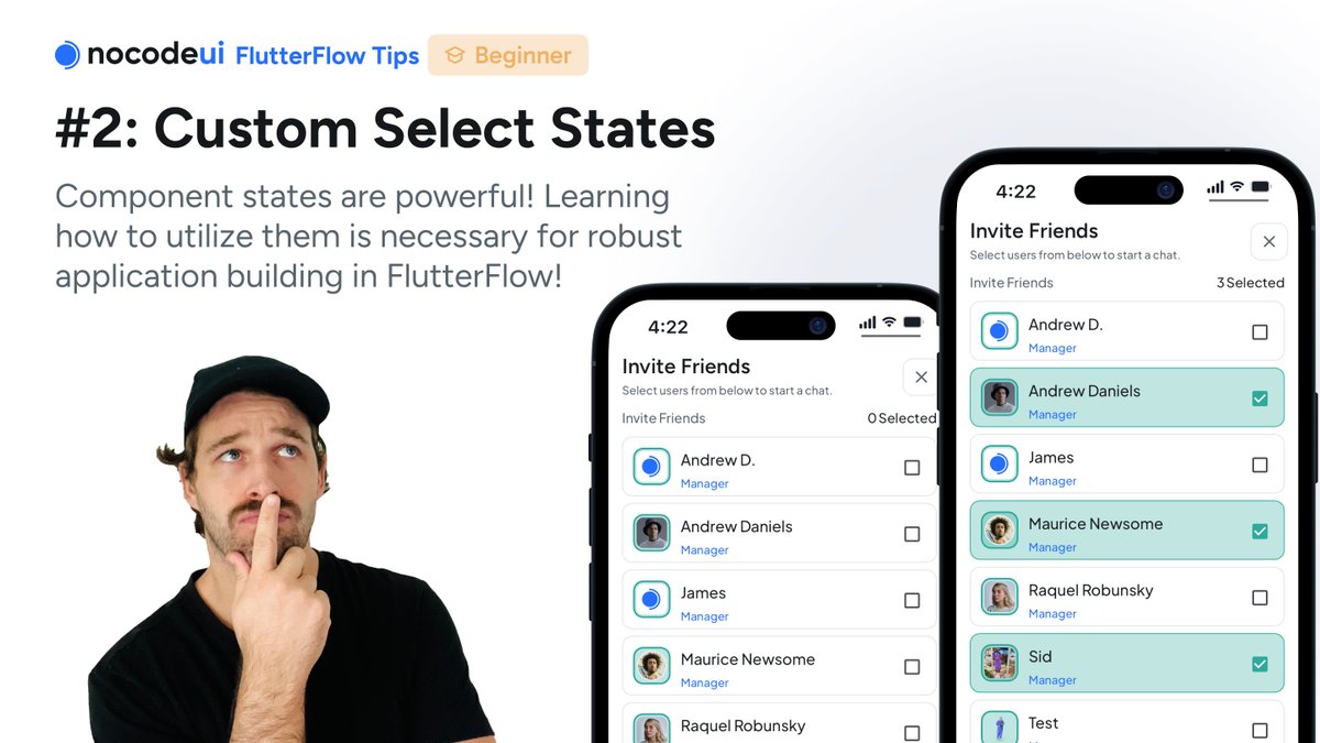 design_nocodeio's tweet image. Working on some more educational content on our @YouTube channel introducing a #ui #ux #flutterflowtips playlist, the goal is short videos explaining how to accomplish certain UX in FlutterFlow.

All I ask is that you forgive my expressions... for some reason emotions and people…
