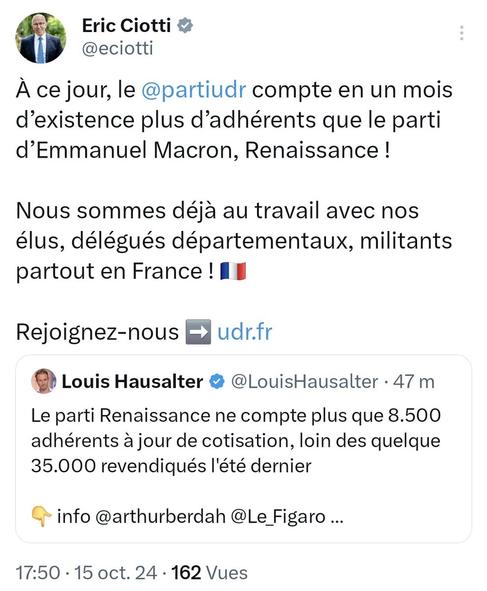 ADugrain's tweet image. Ce que #Ciotti ne dit pas, c'est combien de chiens Douglas ont adhéré à son parti 🥲