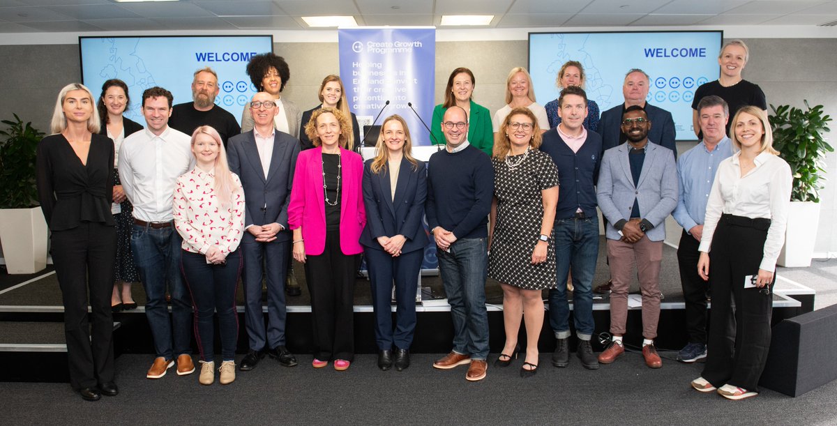 Innovate UK (@innovateuk) on Twitter photo Today, Dr Stella Peace, Interim Executive Chair of Innovate UK, joined <a href="/hiralyhall/">Hilary Hall</a>, Head of Creative Economy, <a href="/DCMS/">Department for Culture, Media and Sport</a>, at the Create Growth Programme Showcase in London.
The Create Growth Programme, launched by DCMS in partnership with Innovate UK, is designed to support the Today, Dr Stella Peace, Interim Executive Chair of Innovate UK, joined <a href="/hiralyhall/">Hilary Hall</a>, Head of Creative Economy, <a href="/DCMS/">Department for Culture, Media and Sport</a>, at the Create Growth Programme Showcase in London.
The Create Growth Programme, launched by DCMS in partnership with Innovate UK, is designed to support the