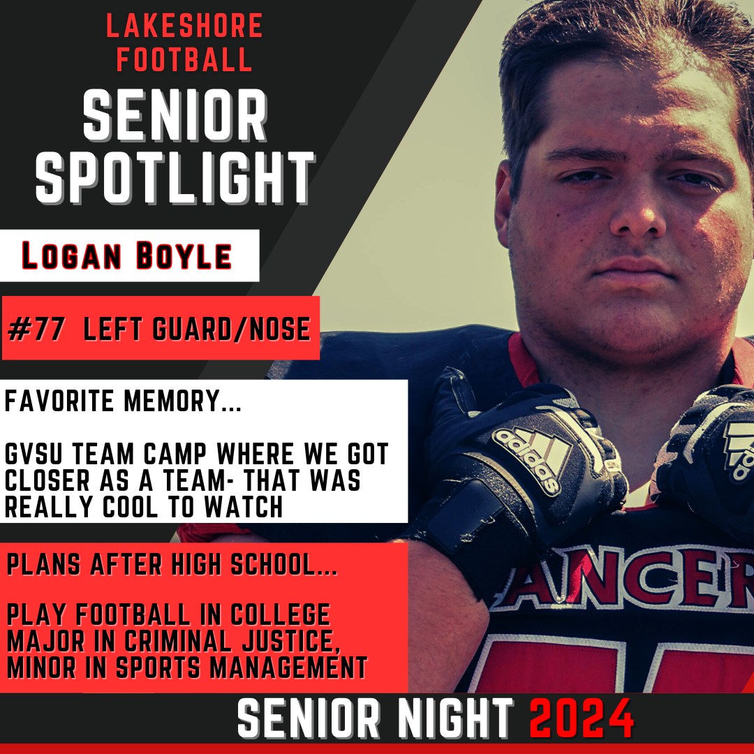 Lakeshore Football Program (@golancers_fb) on Twitter photo Highlighting our Seniors this week, proud to bring you:
Tyler Vanderveen, Maxwell Jung, Jordan Miller, Logan Boyle
<a href="/JMill_77/">Jordan Miller</a>, <a href="/LoganBoyle25/">Logan Boyle</a>
Thank you does not say enough to these Athletes!
More of the Senior Class to Follow.
#Classof2025 #GoLancersFB Highlighting our Seniors this week, proud to bring you:
Tyler Vanderveen, Maxwell Jung, Jordan Miller, Logan Boyle
<a href="/JMill_77/">Jordan Miller</a>, <a href="/LoganBoyle25/">Logan Boyle</a>
Thank you does not say enough to these Athletes!
More of the Senior Class to Follow.
#Classof2025 #GoLancersFB