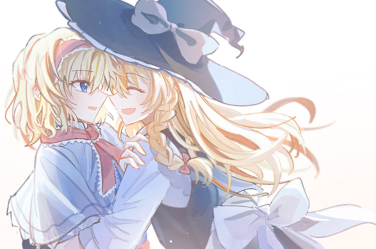 mi_pomeranian's tweet image. #10月15日は魔理沙とアリスの日
#マリアリ