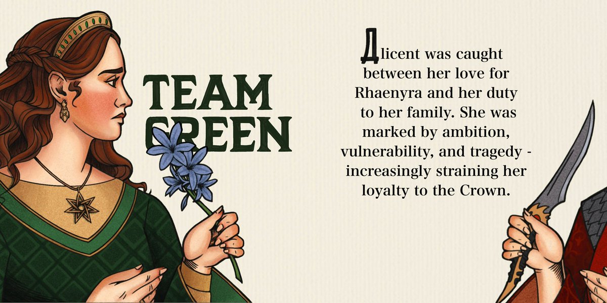 ____posey's tweet image. Part 2 🌟TEASER🌟 of my newest print, featuring Alicent Hightower and Rhaenyra Targaryen from House of The Dragon. #HoTD 🃏 🃏 🃏