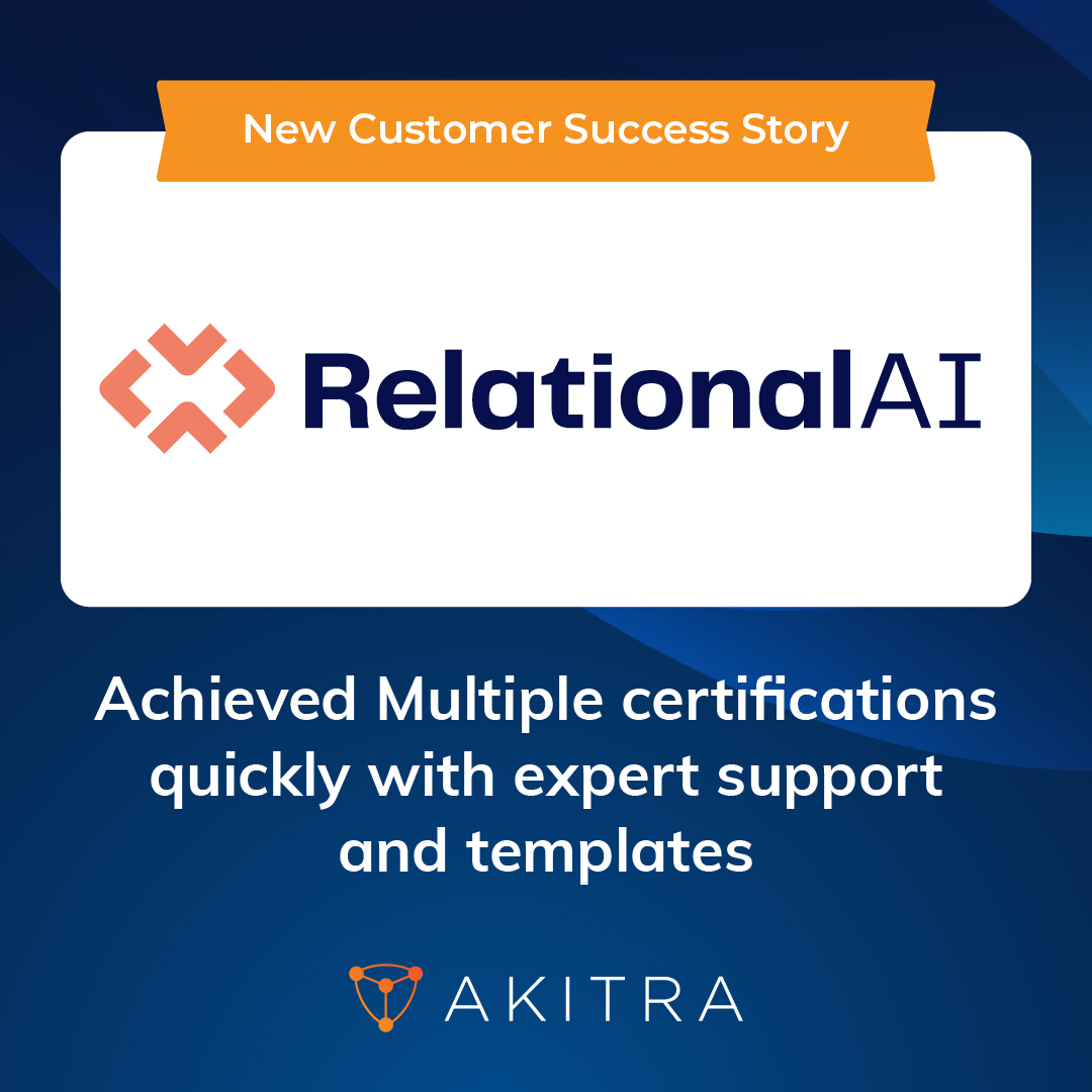 🚀 Customer Success: <a href="/RelationalAI/">RelationalAI</a> secures #SOC2, #HIPAA, and #GDPR certifications with Akitra’s #ComplianceAutomation! 🏅 Strengthening their market position and commitment to #DataSecurity. 💪🔒

Read more at akitra.com/case_studies/r… 

Book a #Demo now at akitra.com/demo