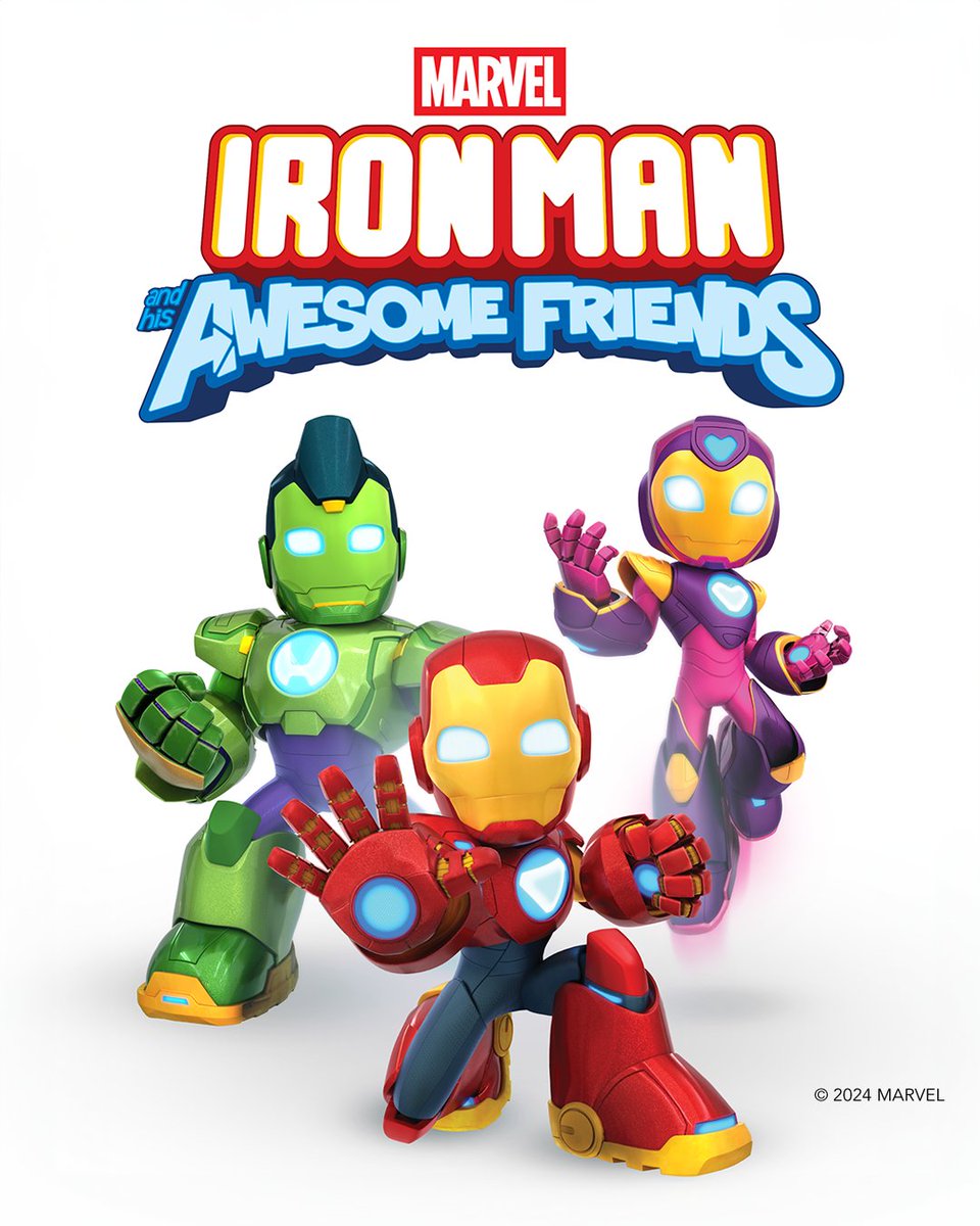 Heroes assemble ❤️💜💚

#IronManAndHisAwesomeFriends is coming to <a href="/DisneyJr/">Disney Jr.</a> and <a href="/DisneyPlus/">Disney+</a> Summer 2025!