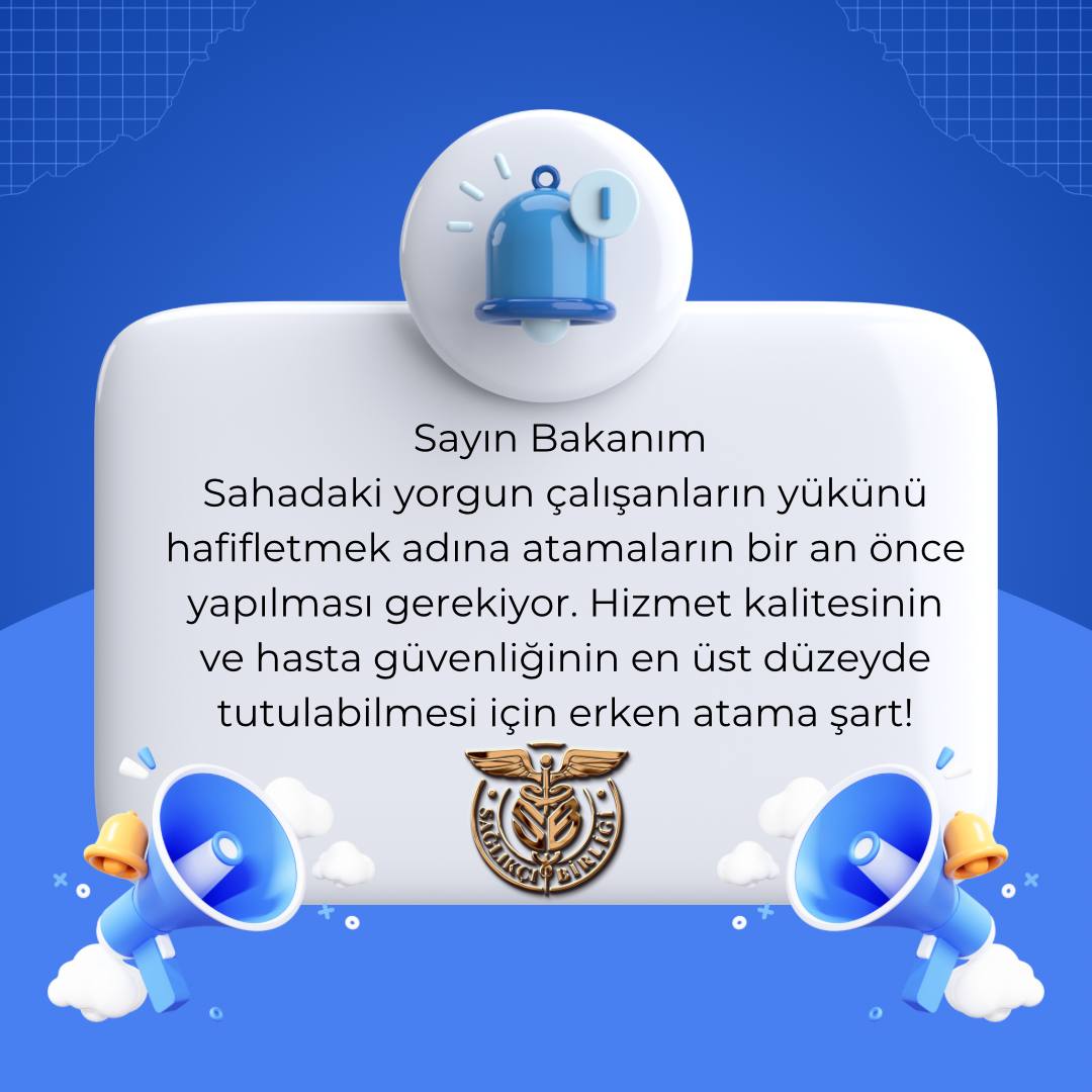 sakirartis1's tweet photo. Sayın Memişoğlu, sağlıkçıların atanma zamanı geldi! 900 binden fazla sağlık çalışanı olarak, hala 2024 bütçesiyle atama yapılmadı. Bu durum, sağlık sisteminin işleyişini tehdit ediyor.

Sağlıkçı birliği 
#MemişoğluAcilAtama https://t.co/loKXmBv5ad