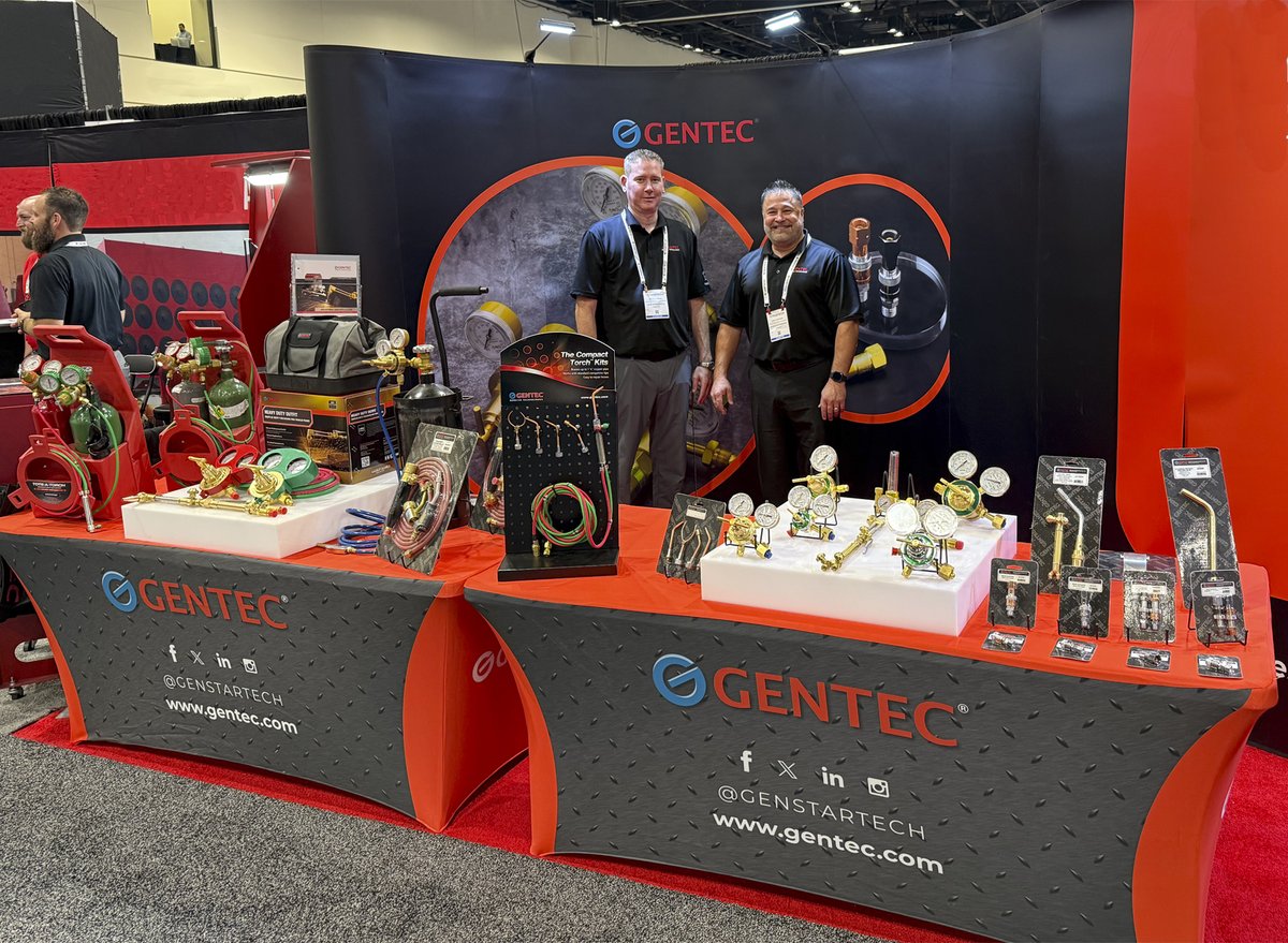 genstartech's tweet image. We are at FABTECH in Orlando, Florida, until Thursday. Stop by booth W3314 and speak with our dedicated sales team to learn about our Industrial line of products and much more!
#FABTECH #FABTECH2024 #Convention #TradeShow #Conference #Welding #Welder #GasWelding #Gentec