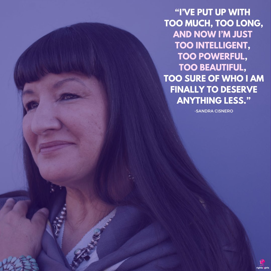 Marking this last day of #HispanicHeritageMonth with words from the inspiring #SandraCisnero.