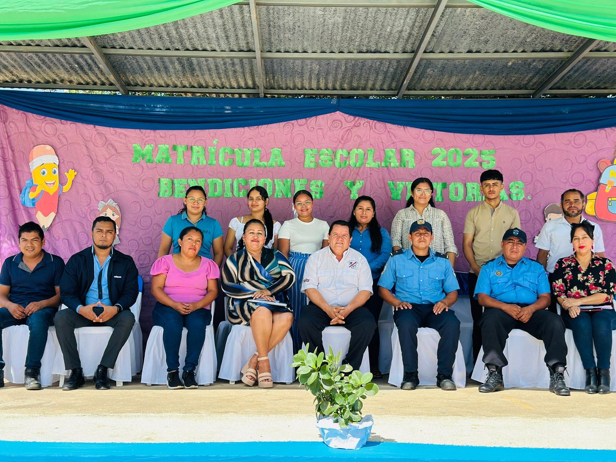 🎉 Lanzamiento de la Matrícula Escolar 2025: "Bendiciones y Victorias". Contamos con la participación de representantes estudiantiles de todas las modalidades, madres y padres de familia, docentes, directores y autoridades locales en el municipio de #SanFernando y #NuevaSegovia