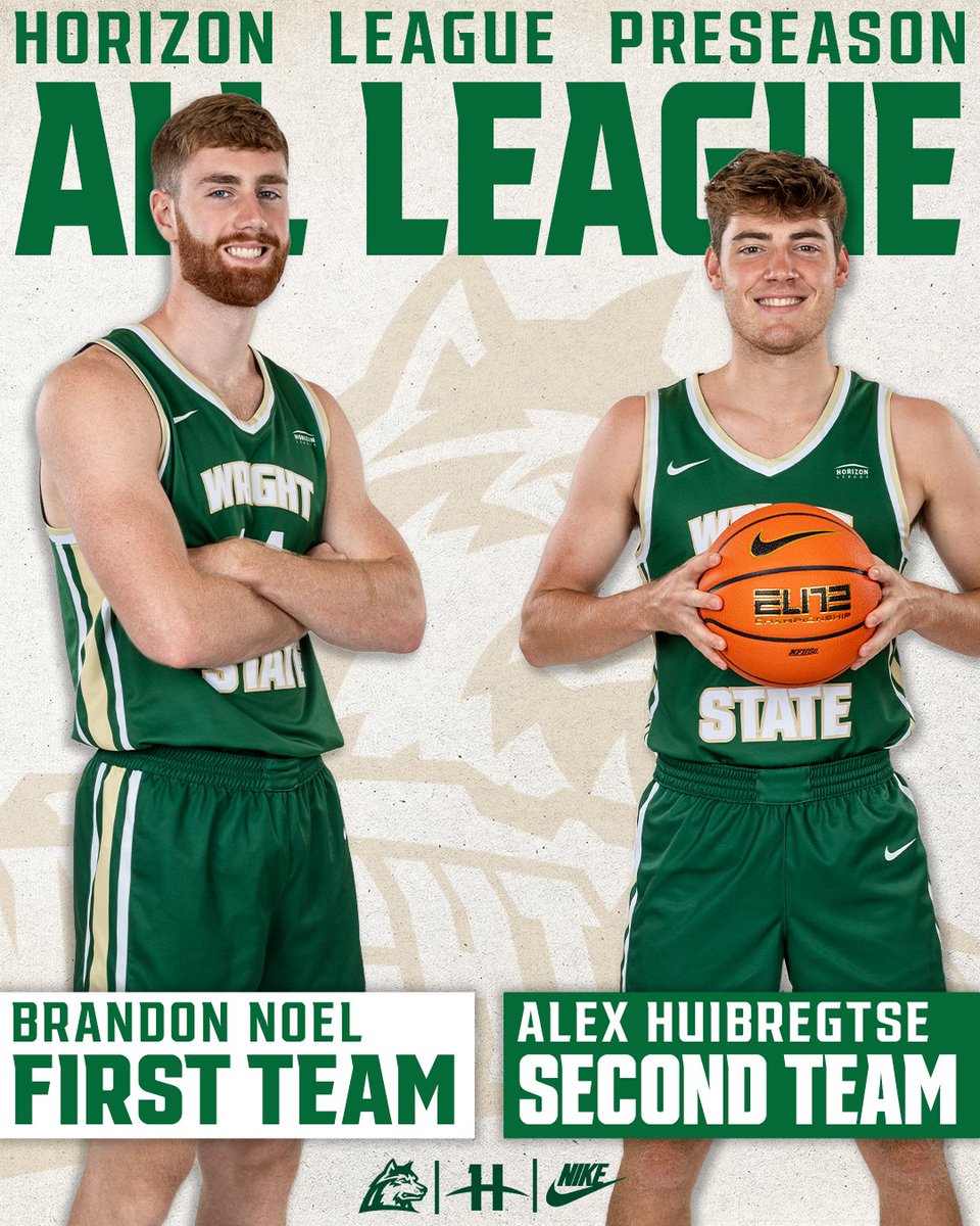Wright State Men’s Basketball (@wsu_mbb) on Twitter photo 𝐏𝐫𝐞𝐬𝐞𝐚𝐬𝐨𝐧 𝐒𝐞𝐥𝐞𝐜𝐭𝐢𝐨𝐧𝐬 🏆
Brandon Noel selected to the #HLMBB Preseason 1st Team & Alex Huibregtse named to the Preseason 2nd Team. Brandon had 15+ pts in 15 games last year & Alex had 15+ pts in 12 games.
📝: bit.ly/HLPreseason
#RaiderUP | #RaiderFamily 𝐏𝐫𝐞𝐬𝐞𝐚𝐬𝐨𝐧 𝐒𝐞𝐥𝐞𝐜𝐭𝐢𝐨𝐧𝐬 🏆
Brandon Noel selected to the #HLMBB Preseason 1st Team & Alex Huibregtse named to the Preseason 2nd Team. Brandon had 15+ pts in 15 games last year & Alex had 15+ pts in 12 games.
📝: bit.ly/HLPreseason
#RaiderUP | #RaiderFamily
