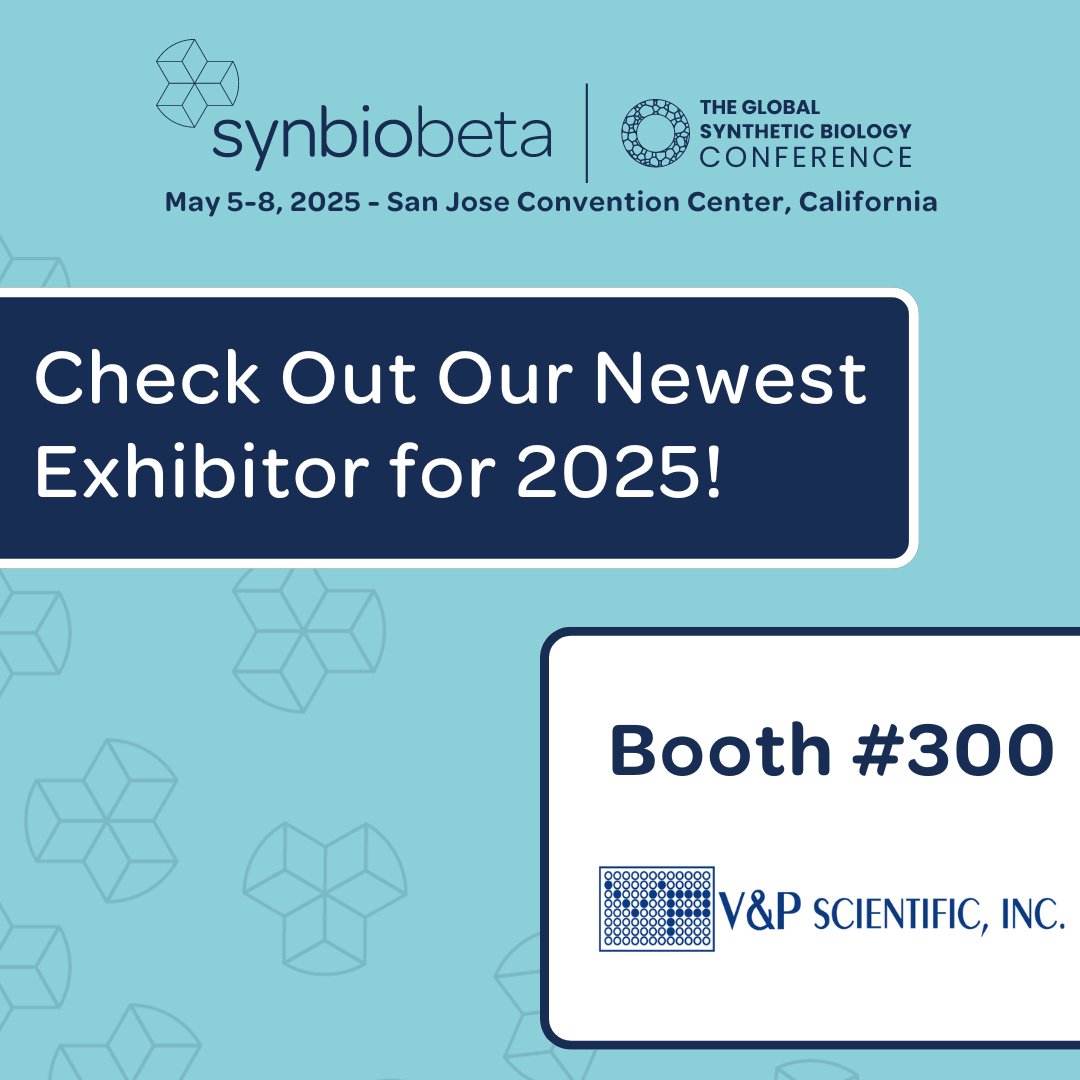 SynBioBeta's tweet image. 🔬 Meet @VPScientific at #SynBioBeta2025! Visit Booth #300 to discover their tools for advancing biological research. 

#ResearchInnovation #BiotechTools #VandPScientific