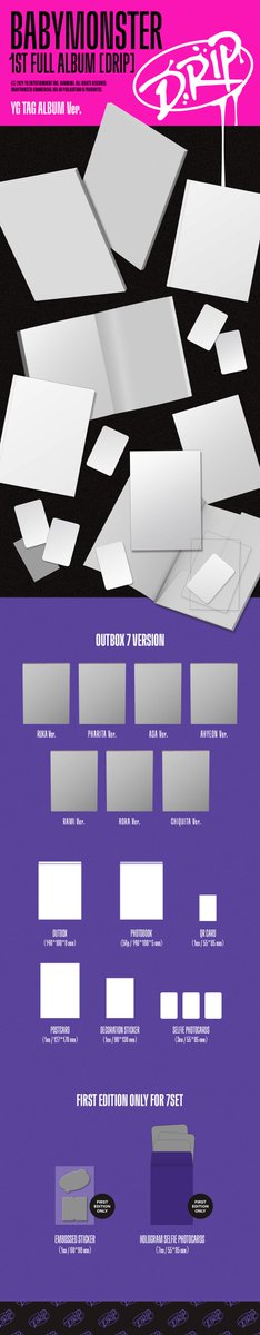 daedaeshop's tweet photo. 🎀 [OPEN PO] - BABYMONSTER 1st Full Album “Drip” 🎀

🩷 — Zip Lock / Binder Ver.
💸 355k dp 215k (est. 400gr)

🩷 — YG Tag Album Ver. (Satuan &amp; Random)
💸 260k dp 150k (est. 250gr)

🏷️ wtb wts wta wto open po dimana album babymonster baemon 1st full album drip monstiez murce https://t.co/lytN81M81f