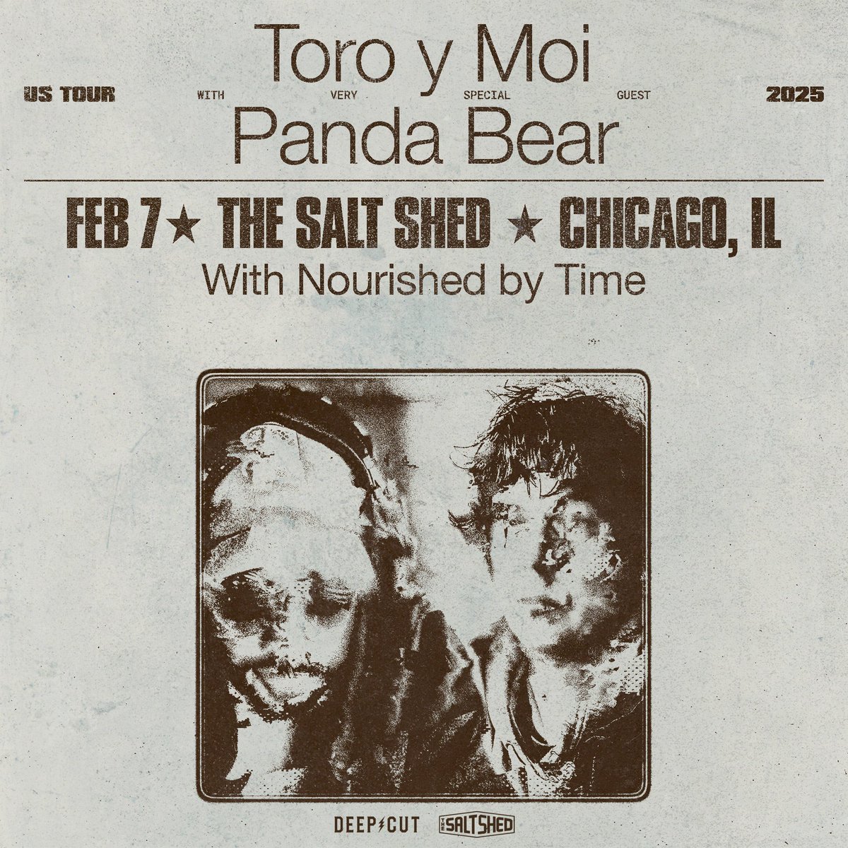 DEEP CUT (@deepcutpresents) on Twitter photo ❄️ This winter on Feb 7th, 2025 you can stay warm inside <a href="/saltshedchicago/">The Salt Shed</a> with us as we welcome funky genre-shapeshifter <a href="/ToroyMoi/">Toro y Moi</a>, with very special guest, psychedelic crooner <a href="/pandabear/">Panda Bear</a> (Noah Lennox of <a href="/anmlcollective/">Animal Collective</a>), and support from Nourished by Time. Expect a night of ❄️ This winter on Feb 7th, 2025 you can stay warm inside <a href="/saltshedchicago/">The Salt Shed</a> with us as we welcome funky genre-shapeshifter <a href="/ToroyMoi/">Toro y Moi</a>, with very special guest, psychedelic crooner <a href="/pandabear/">Panda Bear</a> (Noah Lennox of <a href="/anmlcollective/">Animal Collective</a>), and support from Nourished by Time. Expect a night of