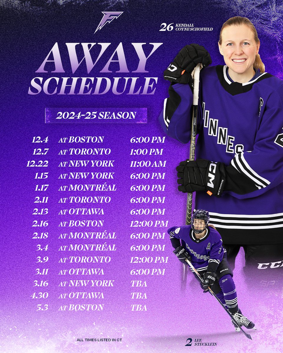 Minnesota Frost (@pwhl_minnesota) on Twitter photo The Minnesota Frost is excited to announce our official 2024-25 season schedule 🏒📅, presented by <a href="/CanadianTire/">Canadian Tire</a> !
📰thepwhl.com/en/minnesota-f…
📅thepwhl.com/en/stats/sched… The Minnesota Frost is excited to announce our official 2024-25 season schedule 🏒📅, presented by <a href="/CanadianTire/">Canadian Tire</a> !
📰thepwhl.com/en/minnesota-f…
📅thepwhl.com/en/stats/sched…