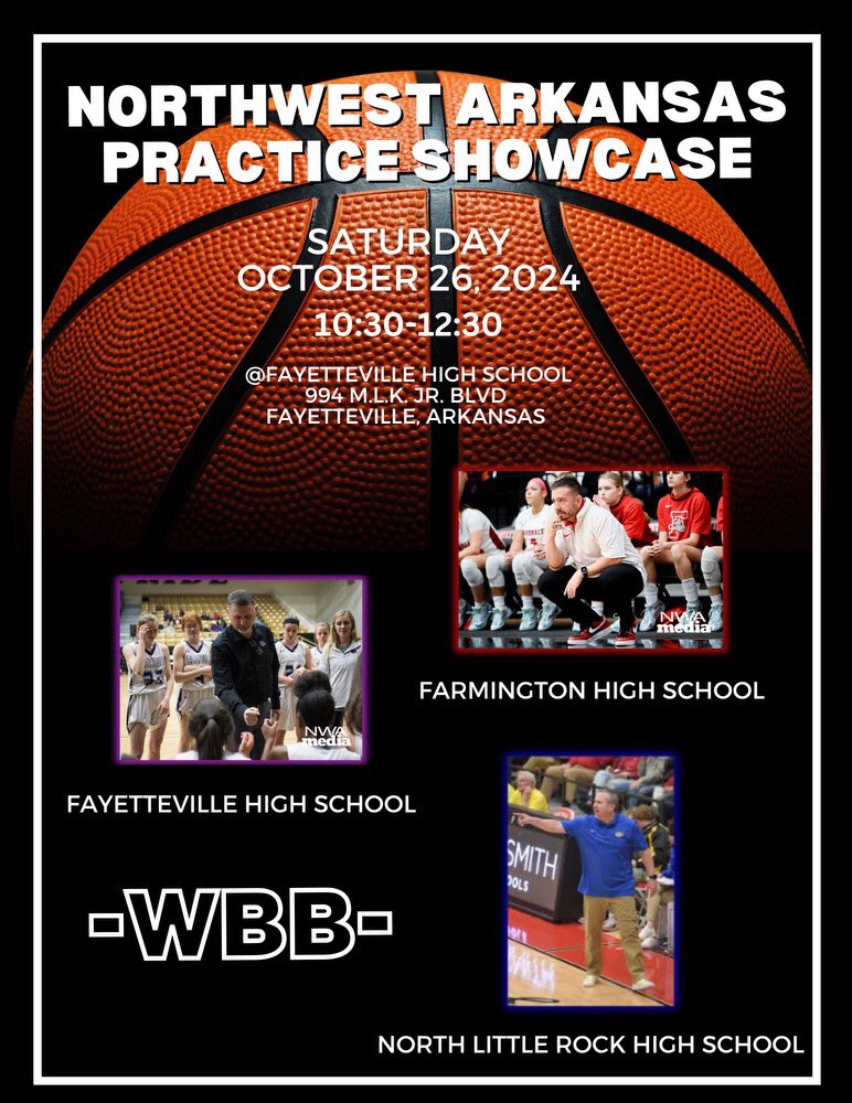 3 of Arkansas Premier Girls basketball programs open practice for college coaches!!!! Free profile books on each team and FREE ENTRANCE to D2, D3, NAIA AND JUNIOR COLLEGE COACHES!! 3 separate floors viewable from top and bottom. Happy recruiting!! BATTLE ON!!