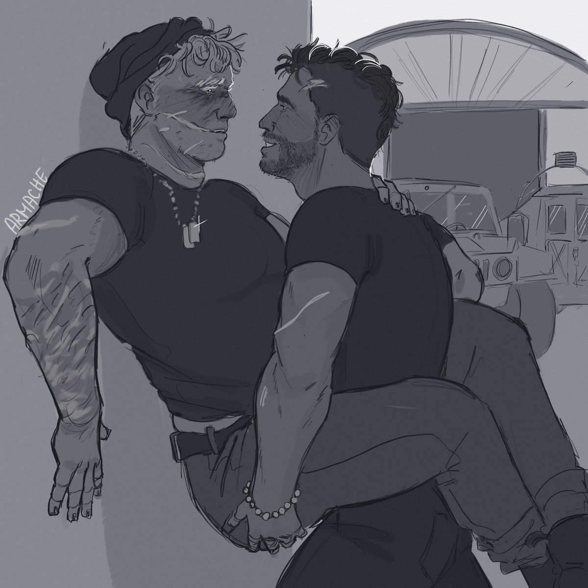 armacheart's tweet photo. Pov: you forgot your boyfriend CAN and WILL lift you no biggie

#ghoap
#GhostSoap https://t.co/C6mnNfpdtM