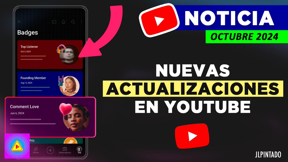 AlertaCreadores's tweet image. #Youtube presenta nuevas actualizaciones para su plataforma, veamos estos cambios en el siguiente vídeo.➡➡➡ youtu.be/Pz6Xw-j_Bz0
#tutoriales #youtubers #noticias