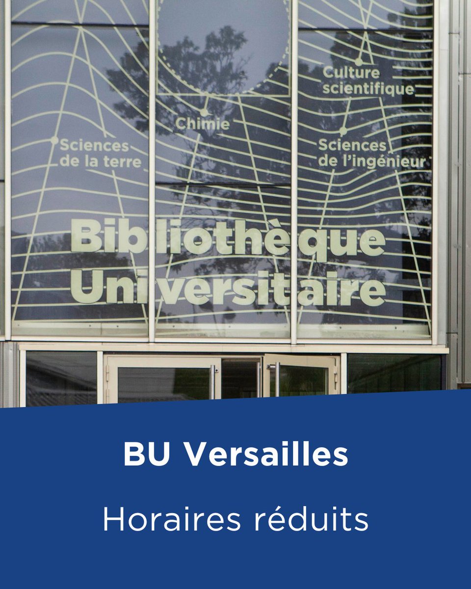 BU de l'UVSQ tweet media